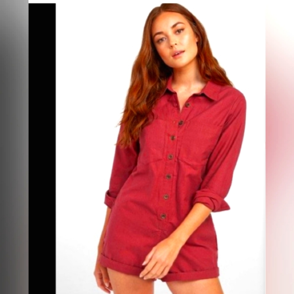 Rvca Rust  romper, Size Medium ~ Adorable